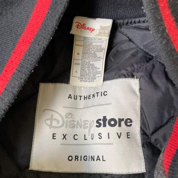 Disney | Vintage Mickey Mouse Wool Blend Letterman Bomber Jacket - Picture 10 of 12